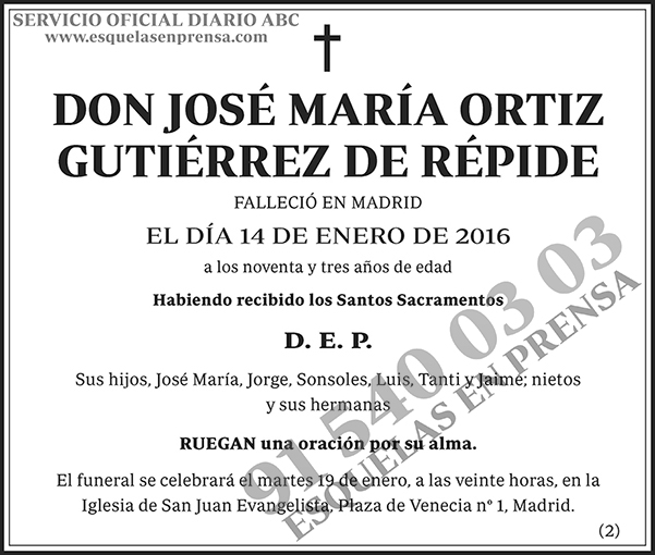 José María Ortiz Gutiérrez de Répide